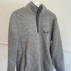 L.L. Bean sweater with 1/4 zip buttons